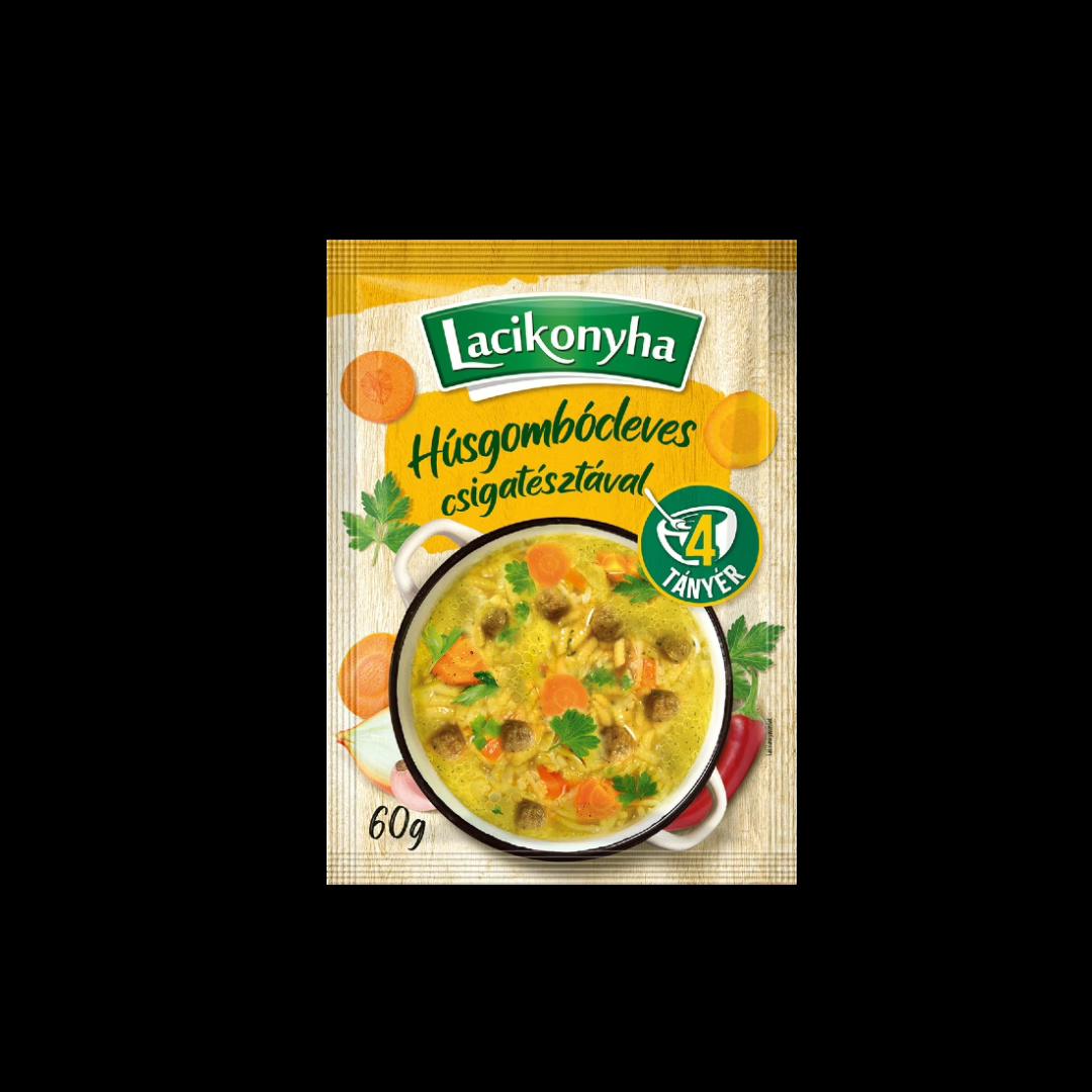 Lacikonyha Húsgombócleves 60g