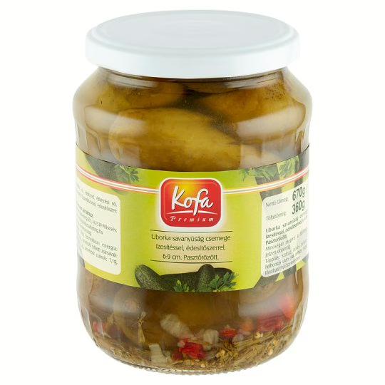 Kofa Csemegeuborka 3-6cm 370g