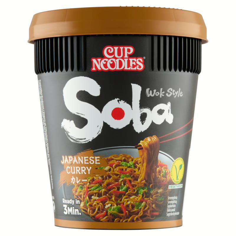 Nissin Soba Japán Curry leves 90g