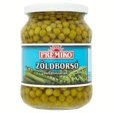Premiko Zöldborsó üveges 680g