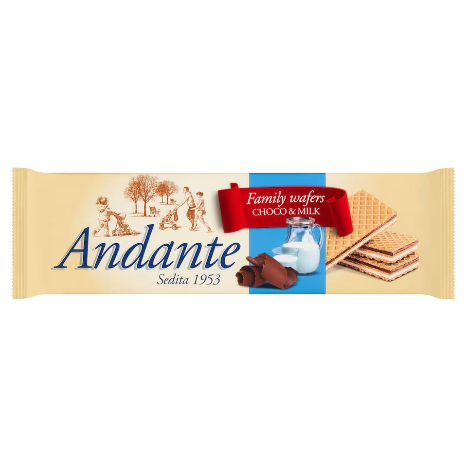 Andante ostya Csokoládés &amp; Tejes 130g