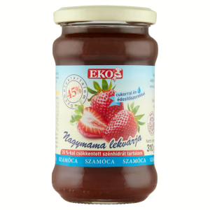Eko light lekvár szamóca 45% 340g