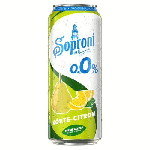 Soproni Radler Körte - Citrom 0% 0.5l