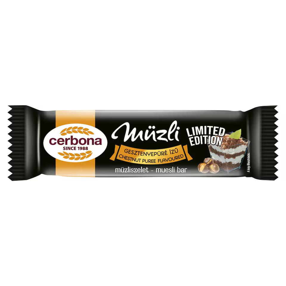 Cerbona müzliszelet gesztenyepürés 20g