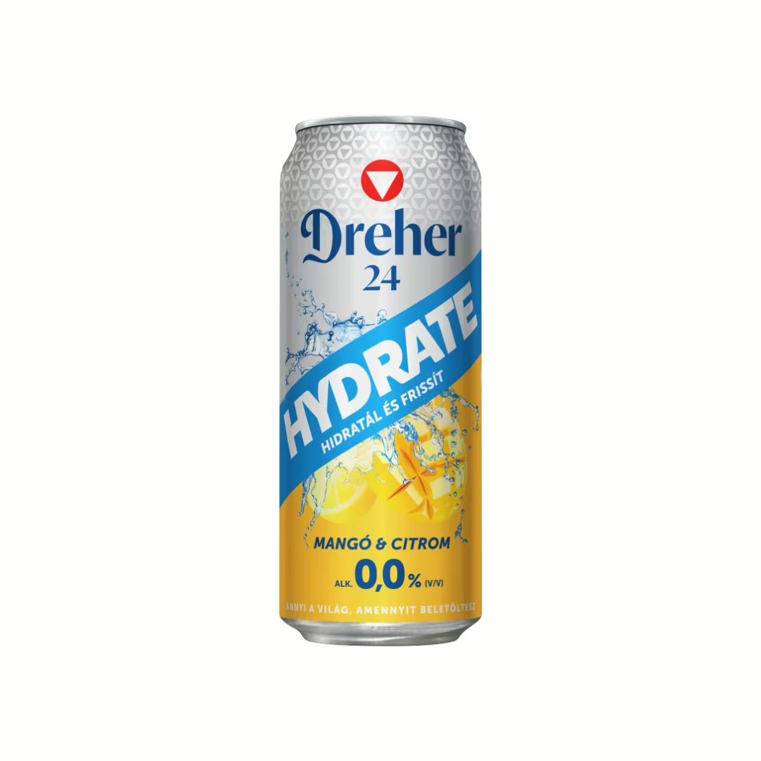 Dreher 24 Hydrate Mangó-Citrom 0% 0.5l
