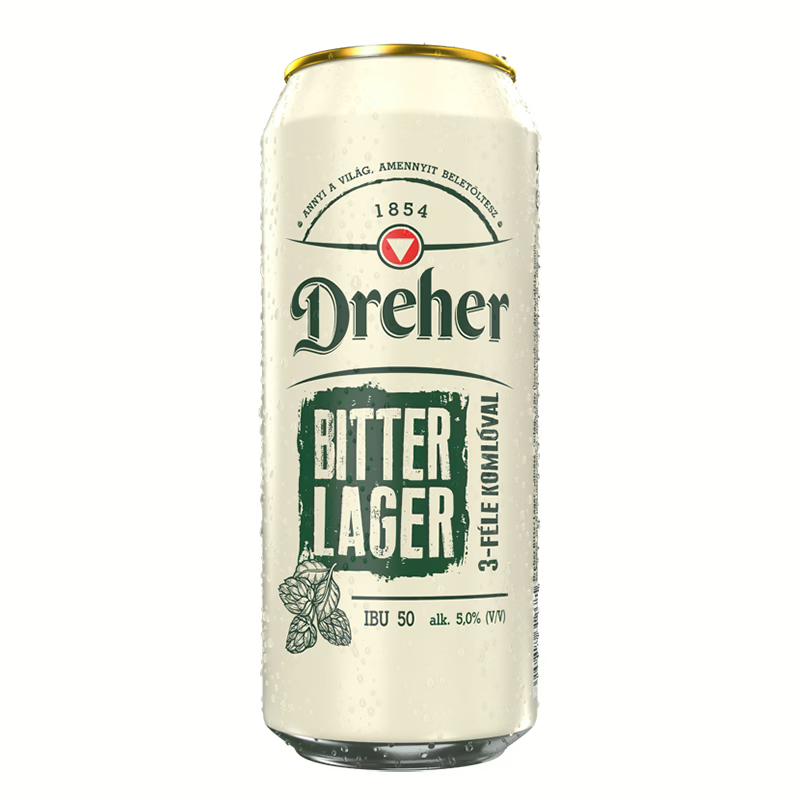 Dreher Bitter Lager világos sör 5% 0.5l