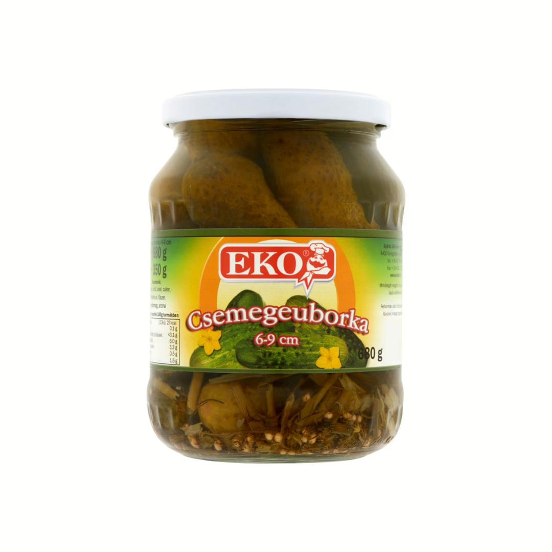 Eko Csemegeuborka 3-6cm 680g