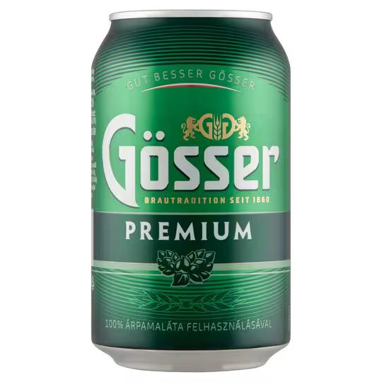 Gösser Premium világos 5% 0.33l doboz