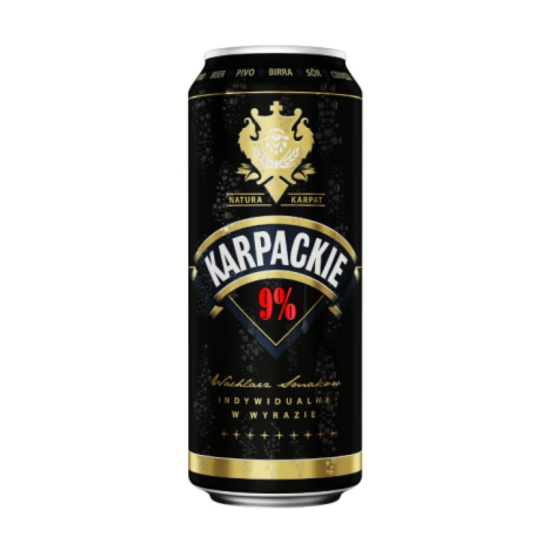 Karpackie világos sör 9% 0.5l doboz