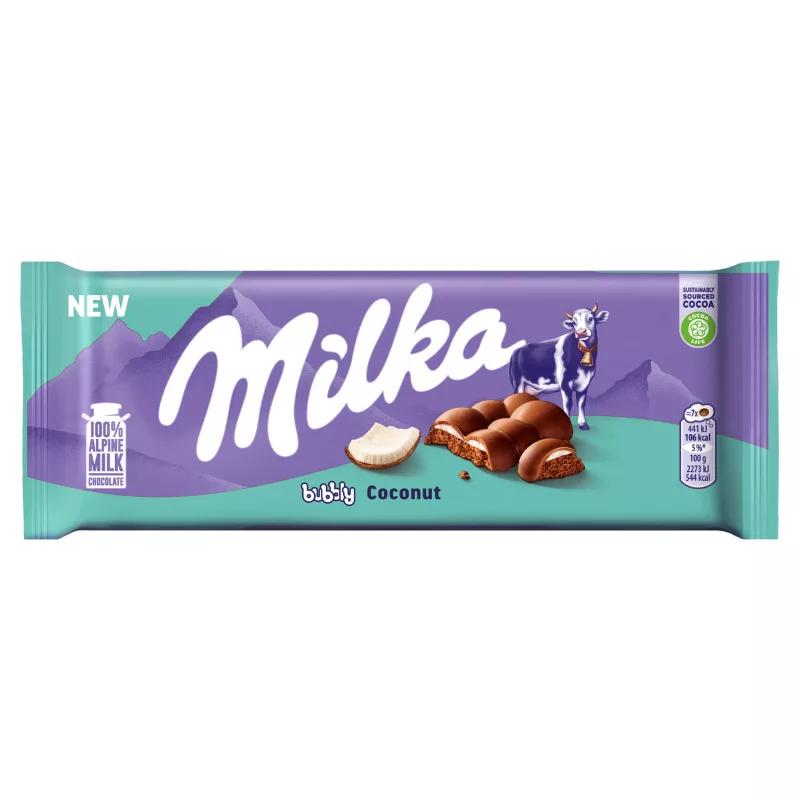 Milka Bubbly kókuszos 97g