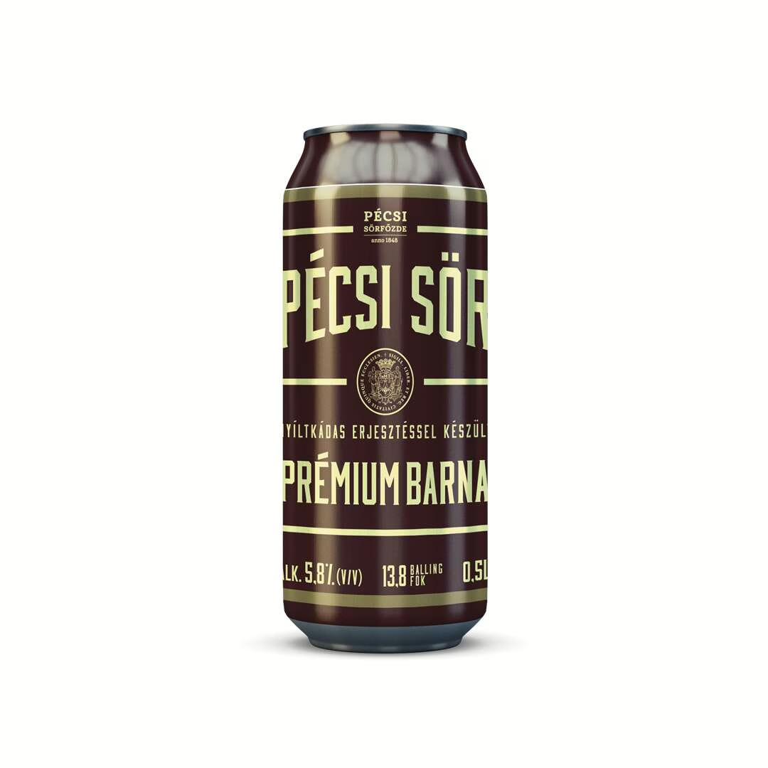 Pécsi Prémium Barna 5.8% 0.5l doboz