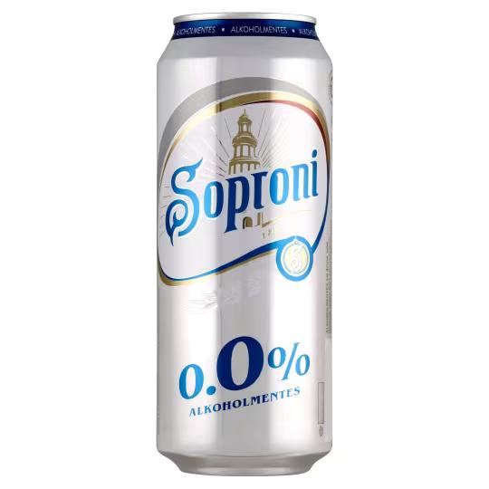 Soproni Alkoholmentes sör 0% 0.5l doboz