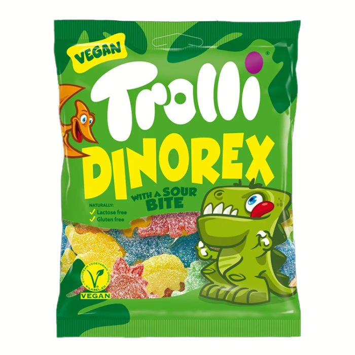 Trolli Dinorex dínós gumicukor 100g