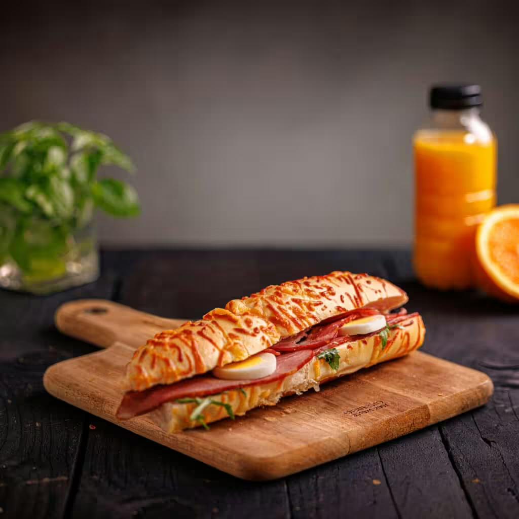 Party-Co Kifli Füstölt tarjás szendvics