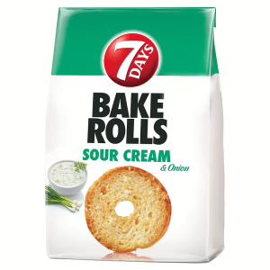 7Days Bake Rolls hagyma-tejföl 80g
