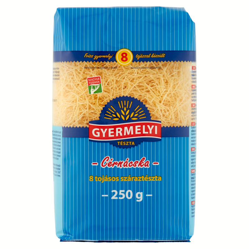 Gyermelyi cérnácska száraztészta 250g