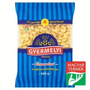 Gyermelyi csavartcső száraztészta 500g