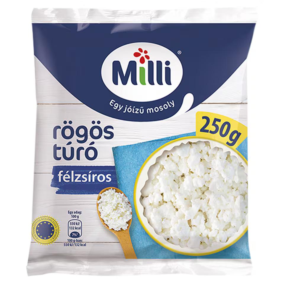 Milli Rögös félzsíros túró 250g