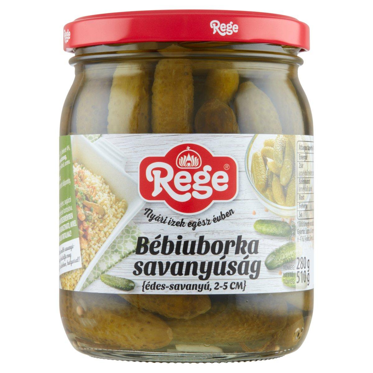 Rege Bébiuborka savanyúság 2-5cm 510g