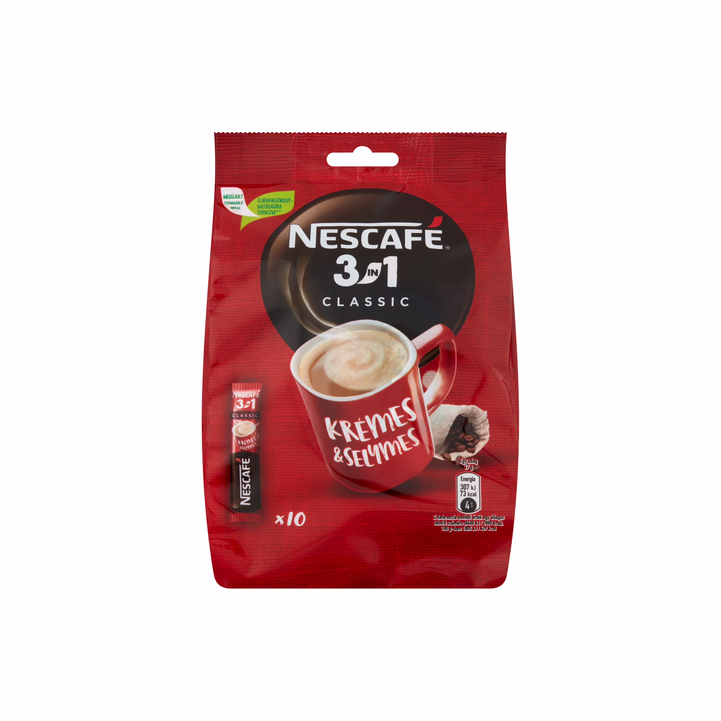 Nescafé 3in1 Classic oldódó kávé 10x17g