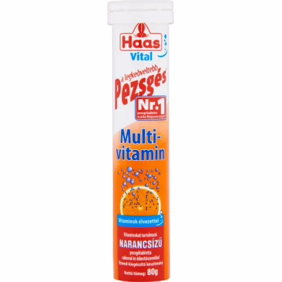 Haas multivitamin pezsgőtabletta 80g